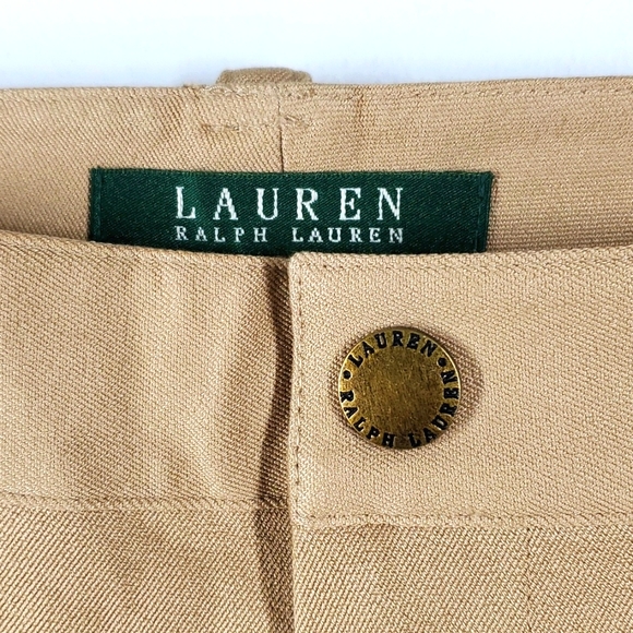 LAUREN Ralph Lauren Andalucia Fenwick Tan Pants 10 NWT - Picture 4 of 11